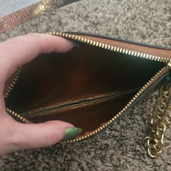 Michael Kors Black & Brown MK Monogram Chain Bum/Belt Bag (EUC)(S)✨️🖤✨️ - Picture 9 of 13